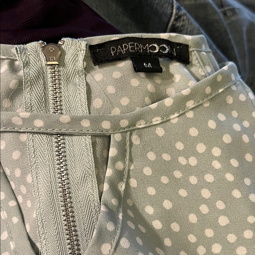 Papermoon Mint Polka Dot Skirt